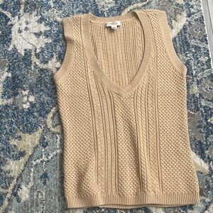 Talbots cable knit sweater vest